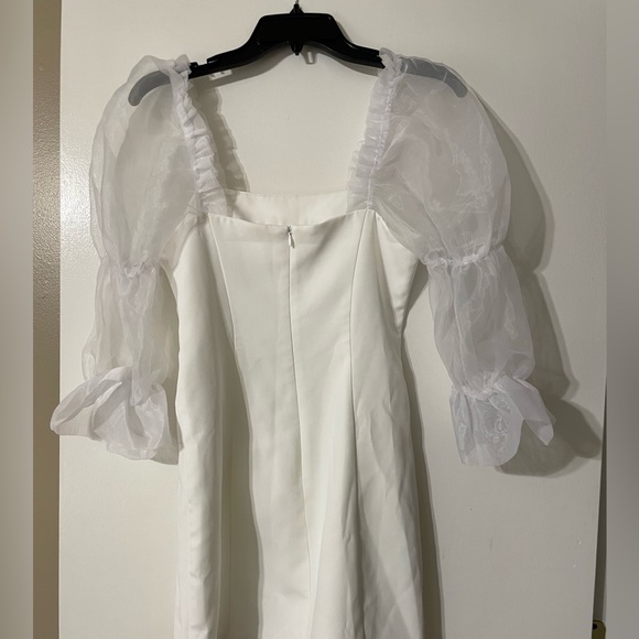 Amanda Uprichard Tia Dress in Ivory - Picture 4 of 4